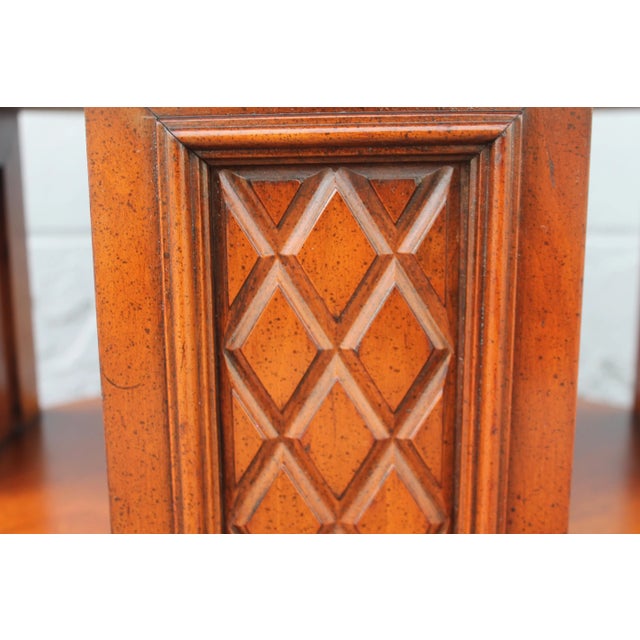 Wood 1970s Vintage Mid Century Modern Petite Burl Occasional Table For Sale - Image 7 of 9