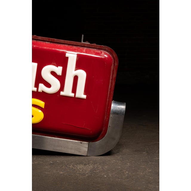 Vintage Nunn-Bush Shoes Lighted Storefront Plastic Sign For Sale - Image 9 of 12