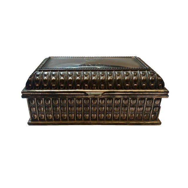 Silver Mid 20th Century Mid-Century Silver Box For Sale - Image 8 of 10