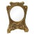 Art Nouveau Handcrafted Golden Bronze Table Mirror, Vanity Mirror 1940 For Sale