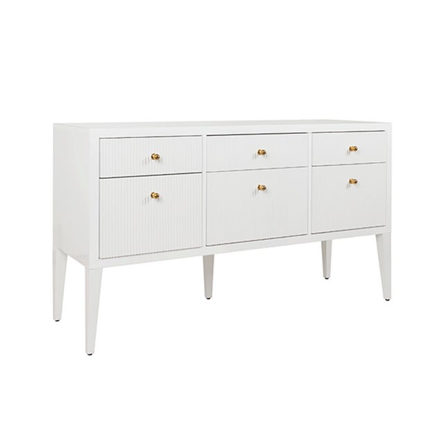 New Special Order Item. The Palmer in our glossy white lacquer finish mixes classical fluted design and ample storage to...