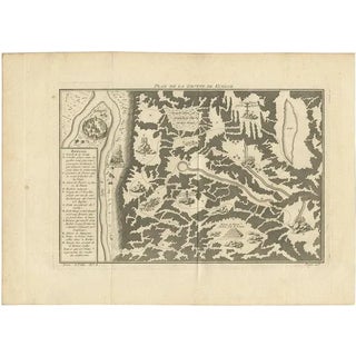 Antique Map of the Kungur Ice Cave by Bellin, 1768 For Sale