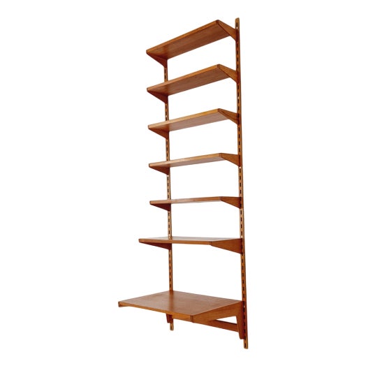 Danish Modern Modular Teak Shelving System by Kai Kristansen for Fh Möbel, Denmark, 1960s For Sale