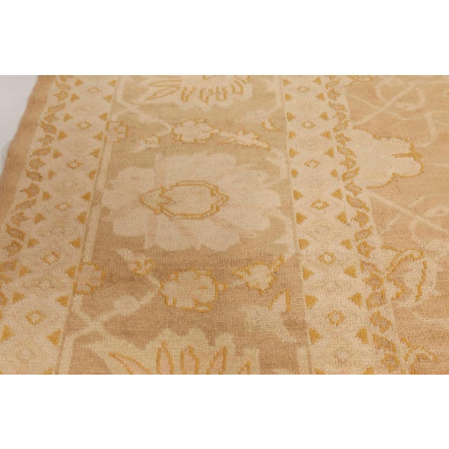 Early 21st Century Large Egyptian Modern Gold Wool Rug with Botanical Motif by Doris Leslie Blau For Sale - Image 5 of 8