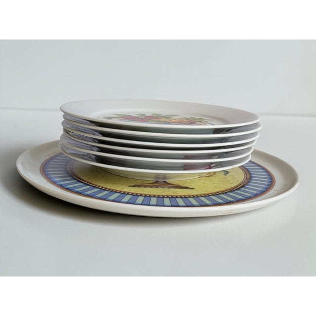 1960s Pie Service and Platter and Plates in Limoges Porcelain, 1960s, Set of 7 For Sale - Image 5 of 9
