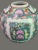 Late 20th Century Vintage Asian Chinoiserie Famille Rose Hand Painted Colorful Figural Floral Vase For Sale - Image 5 of 9