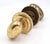 Mid 20th Century Reclaimed Cast Brass Oval Passage Door Knob Set For Sale - Image 5 of 5