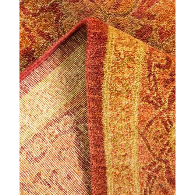 Mogul Collection Hand-Knotted Area Rug - Orange 4' 3" x 6' 3" For Sale In New York - Image 6 of 9