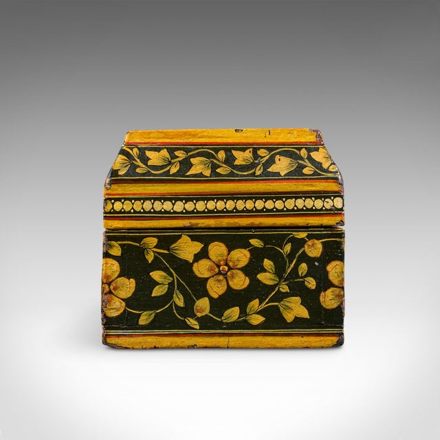 Antique Calligrapher's Quill Box, Austrian, Hand Painted, Pen Case, Edwardian For Sale - Image 4 of 12