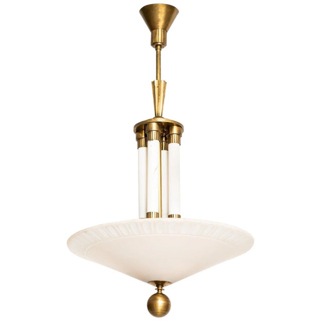 Swedish Art Deco Ceiling Lamp, 1940s For Sale - Image 9 of 9