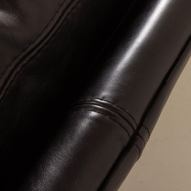 Mid-Century Black Leather Sofa attributed to Herman Miller, 1960s For Sale - Image 16 of 18