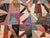 78” x 78” Hand pieced and hand stitched Society American crazy quilt circa the late 1800s. The quilt is a 7 x 7 square...