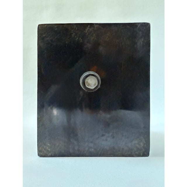 Vintage Bronze - Laughing Buddha Bookend For Sale - Image 9 of 9