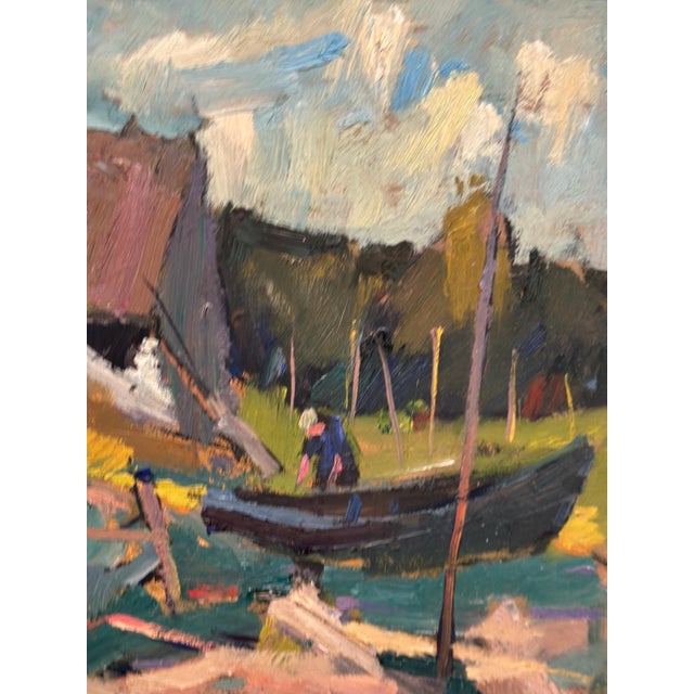 Carl‑axel Schwieler, Vid Knabäck, Skåne, 1950s, Oil Painting on Panel, Framed For Sale - Image 7 of 18