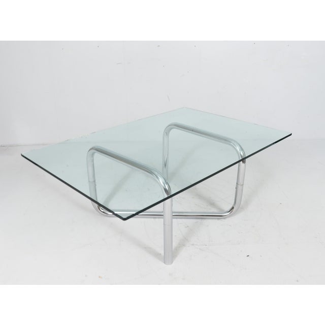 French Tubular Steel Coffee Table, 1970s For Sale - Image 11 of 18