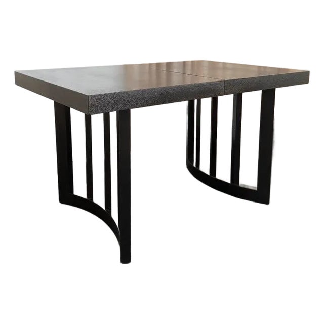Ebonized Oak Extension Dining Table by Paul Laszlo for Brown Saltman For Sale