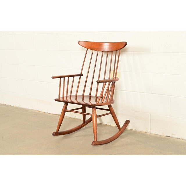Russel Wright for Conant Ball Solid Birch Rocking Chair | 1950s For Sale - Image 13 of 13
