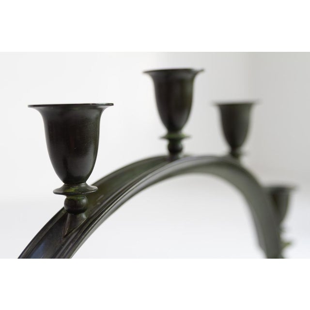 Art Deco Danish Candelabra in Disko Metal from Just Andersen, 1930s For Sale - Image 14 of 18