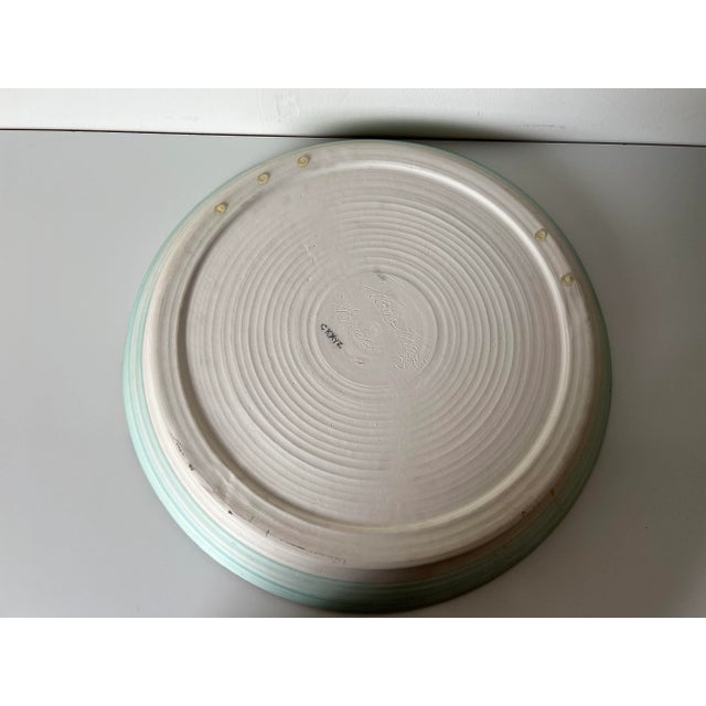 Ceramic Diana Larens " Tropicals " Hand Painted Art Pottery Plate For Sale - Image 7 of 12