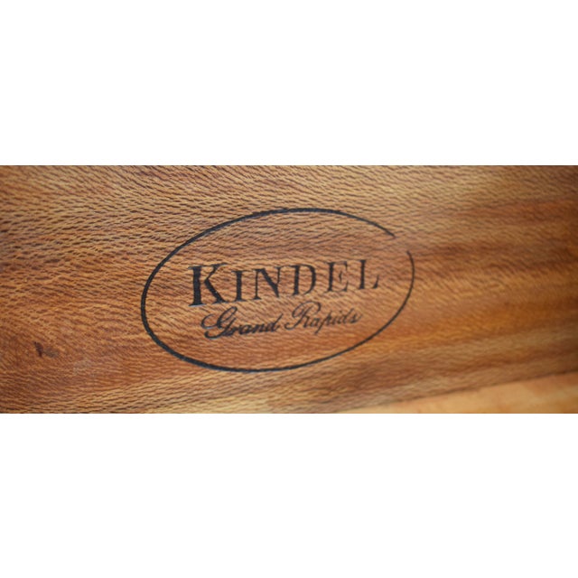 Tambour Door French Empire Style Cherry Server Cabinet Console Table by Kindel For Sale - Image 14 of 15