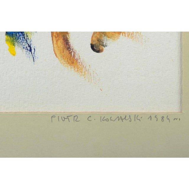 Piotr C. Kowalski, Abstract Composition, 1984, Acrylic on Cardboard For Sale - Image 4 of 6