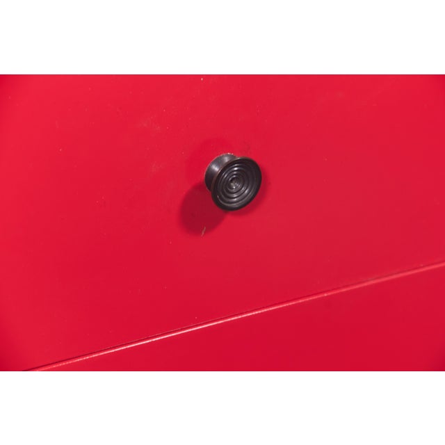 Red Bedside Tables by Carlo De Carli for Sormani, 1970s, Set of 2 For Sale - Image 10 of 18