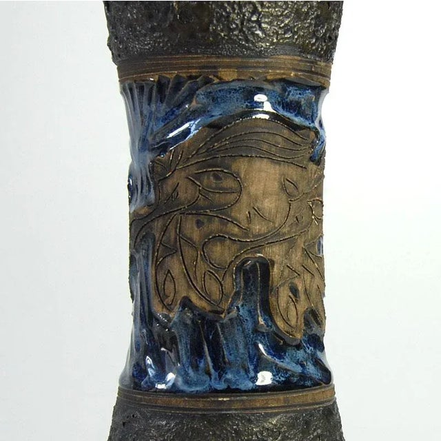 Italian Ceramic Vase from Ausella Ceramiche Sicily, 1960s For Sale - Image 6 of 11