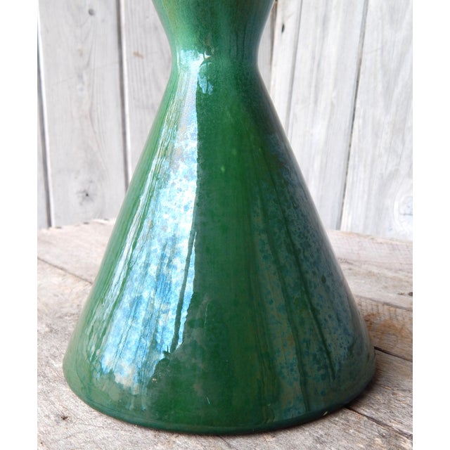 Contemporary 1970's Haeger USA Glazed Ceramic Vase For Sale - Image 3 of 6