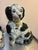 Large black/white Staffordshire ceramic dogs pair. Excellent condition.