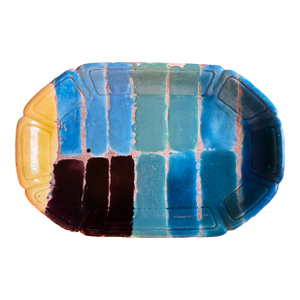 Durant Kilns American Art Deco Pottery Platter by Leon Volkmar Bedford Village, New York Signed & Dated 1920