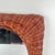 Brown Small Woven Wicker Mirror, 1960s For Sale - Image 8 of 9