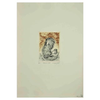 Leo Guida, Lemur, Original Etching, 1970s For Sale