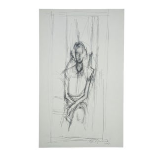 Alberto Giacometti, Seated Woman, 1963, Original Lithograph For Sale