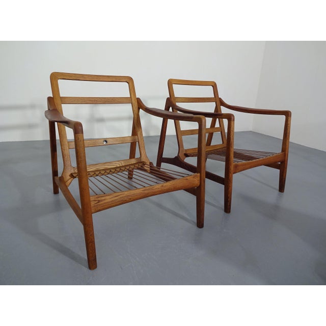 Teak and Oak Chair by Tove & Edvard Kindt-Larsen for France & Daverkosen, 1950s For Sale - Image 13 of 18