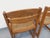 Set of two vintage chairs from the 1970s and 1980s, solid beech wood frames and backs, high-quality cane seats, sled legs,...