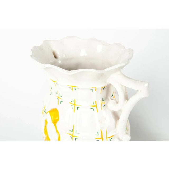 Vintage Porcelain Decorative Vases- A Pair For Sale In New York - Image 6 of 10