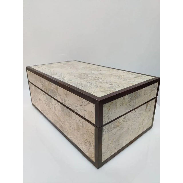 Marble, Wood and Brass Box from Maitland Smith, 1970s For Sale - Image 14 of 18