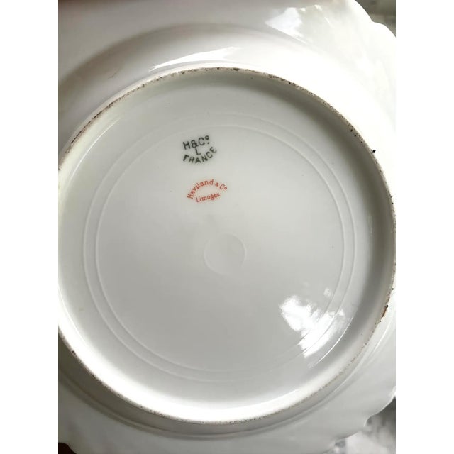 Late 19th Century Limoges Haviland & Co. Meadow Visitor Butterfly Porcelain Bowls (Set of 3) - Stamped For Sale In New York - Image 6 of 7