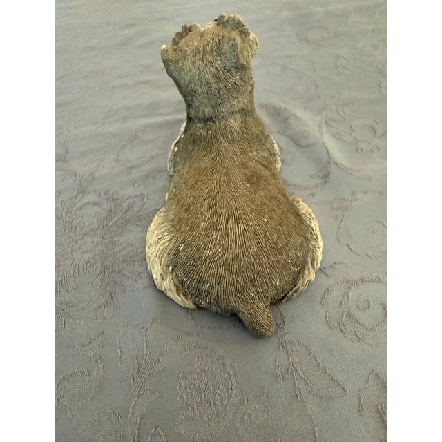 Traditional Vintage Schnauzer Dog Sandicast Artist Signed For Sale - Image 3 of 6
