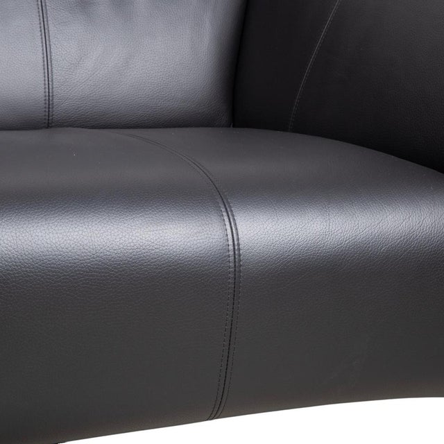 Leather and Metal 322 Two-Seater Sofa from Rolf Benz For Sale - Image 6 of 13