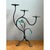 Vintage Floral Metal Candle Holder For Sale - Image 11 of 12
