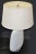 Mid-Century Modern Sculptural Textured White Plaster Table Lamp on Lucite For Sale - Image 4 of 13