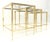 Brass Fine Polished Brass Glass Mirrored Frames Tops Nesting Side Tables Stands Redone For Sale - Image 8 of 16