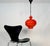 Red Glass Hanging Lamp by Hans Agne Jacobsson for Staff, 1960s For Sale - Image 8 of 18
