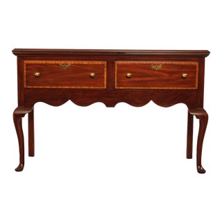1980s Henkel Harris Queen Anne Style 'Jamestown Colony' Mahogany Sideboard For Sale