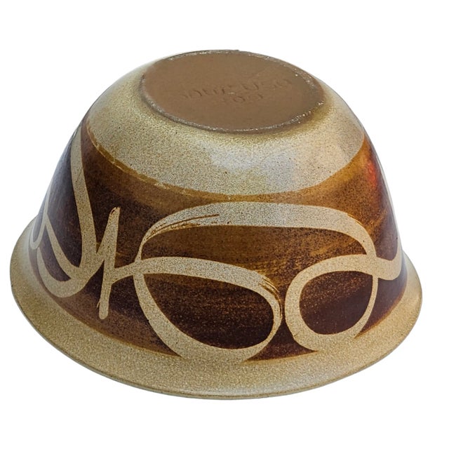 Ceramic Mixing Bowl "Stoneware Designs West" California Pottery #809 For Sale - Image 7 of 9