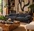 Iconic Italian modernist Maralunga two-seater loveseat sofa designed by Vico Magistretti for Cassina, Italy. Featuring a...