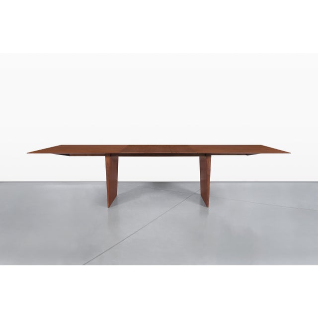 Mid-Century Walnut Extendable Dining Table by Edward J. Wormley for Dunbar For Sale - Image 11 of 17