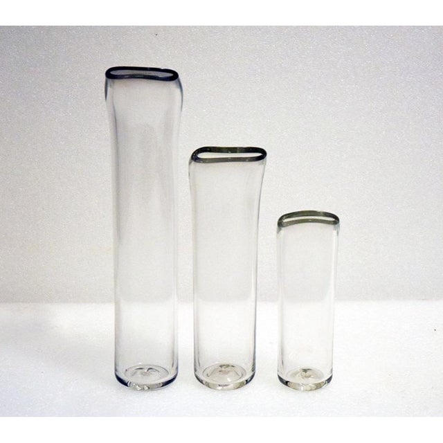 Fischietti Vases by Alfredo Barbini, 1970s, Set of 3 For Sale - Image 4 of 8