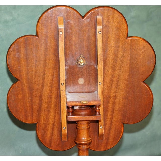 Antique Pollard Oak Tripod Birdcage Dining Table after Thomas Chippendale For Sale - Image 15 of 17